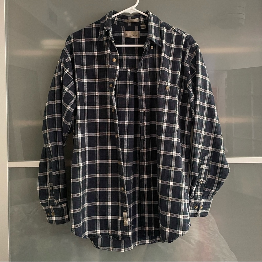 Bill Blass Menswear Long Sleeve Button Up Flannel